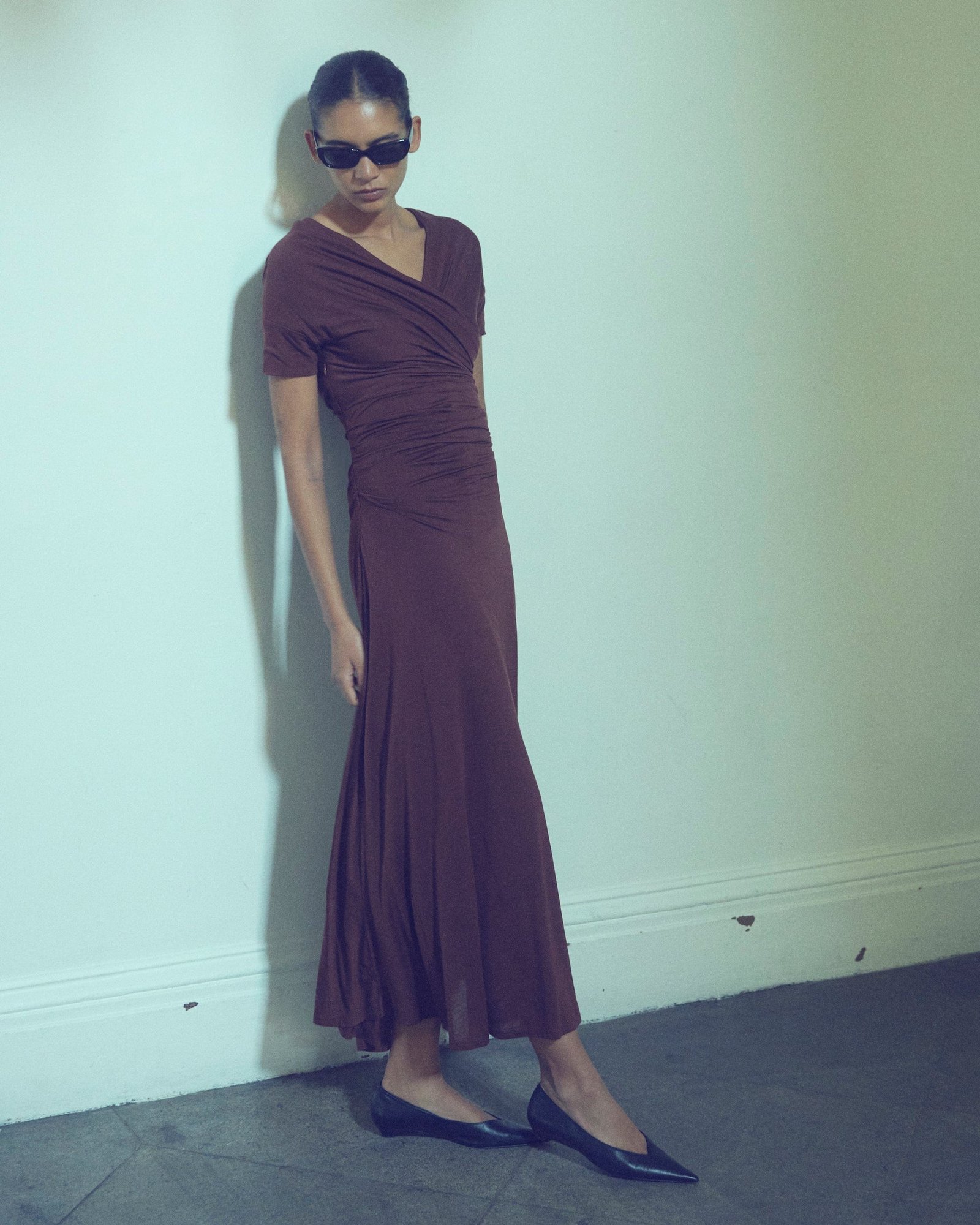 Thilda Ruched Off-Shoulder Dress - Image 9