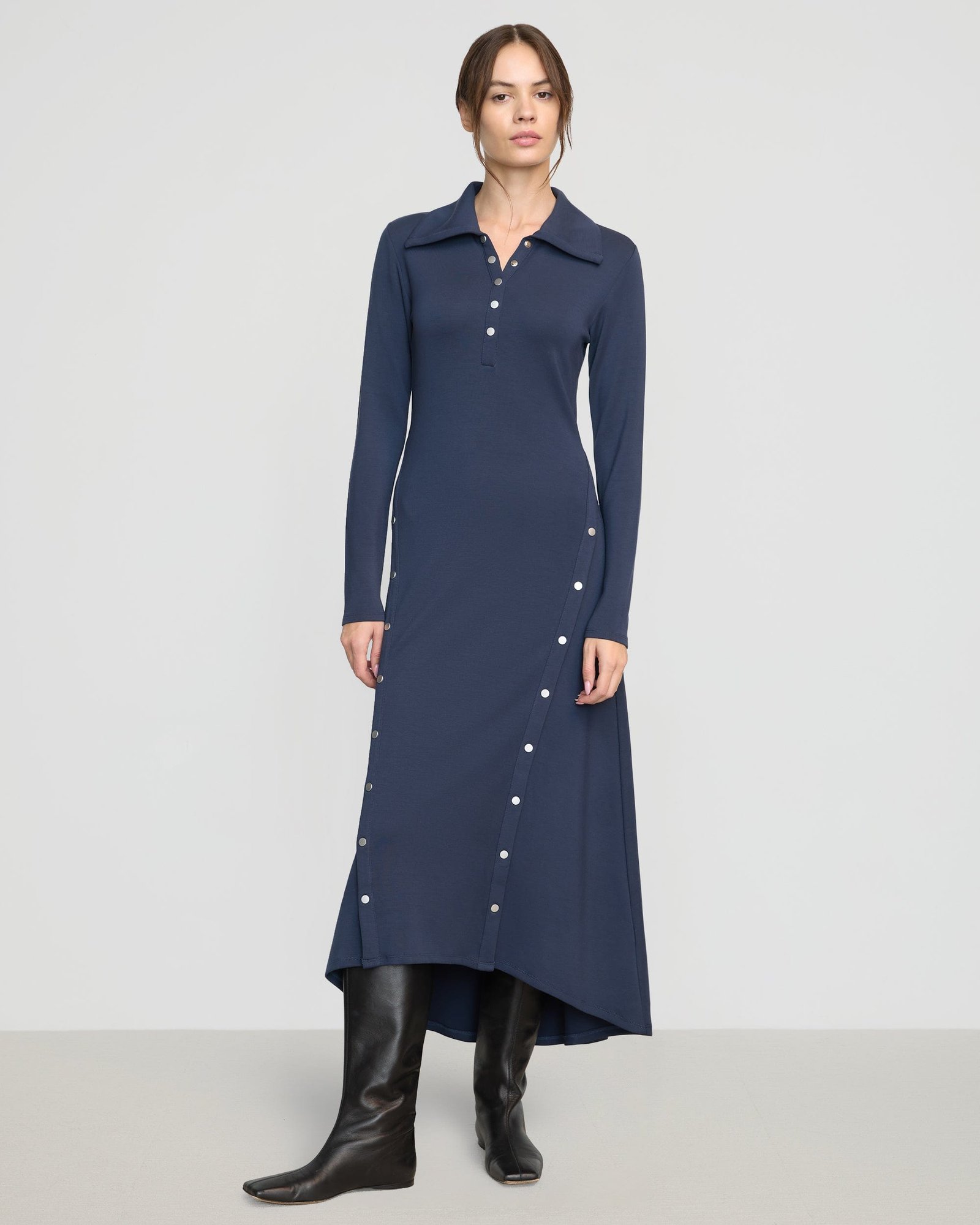 Shawna Button-Accent Collared Dress - Image 5