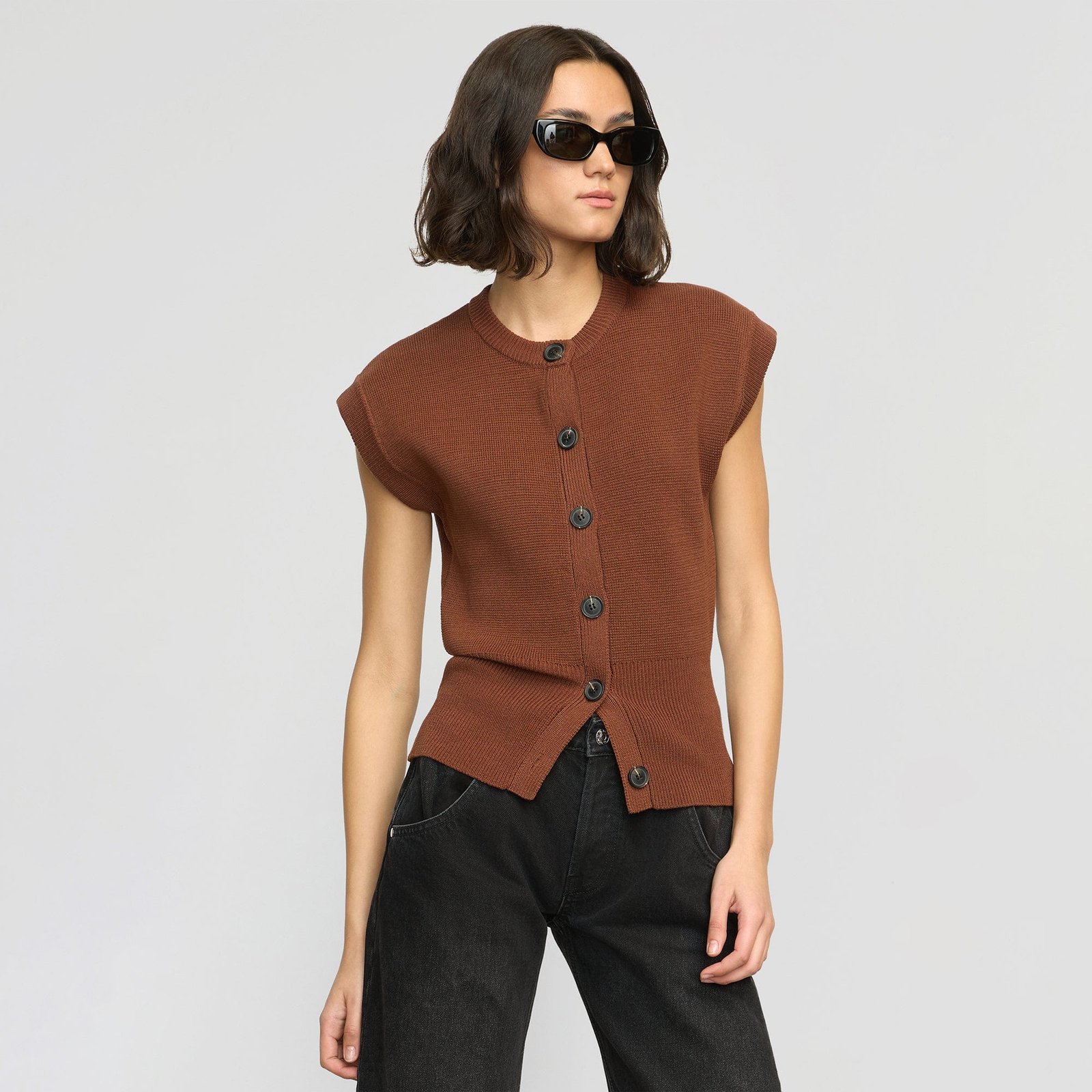 Solea Button Knit Vest