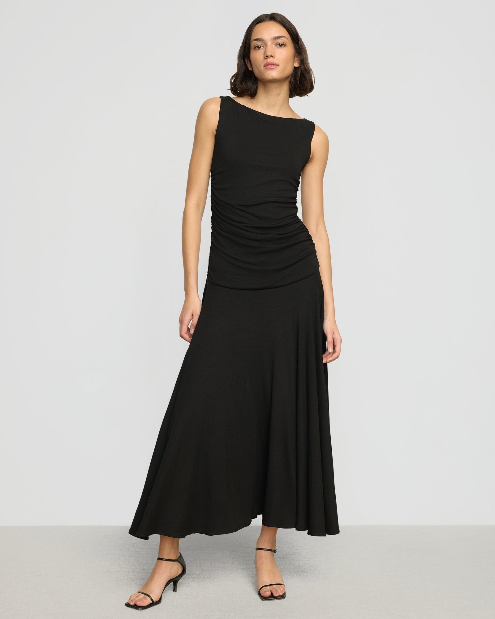 Tamsin Ruched Drop-Waist Maxi Dress - Image 2
