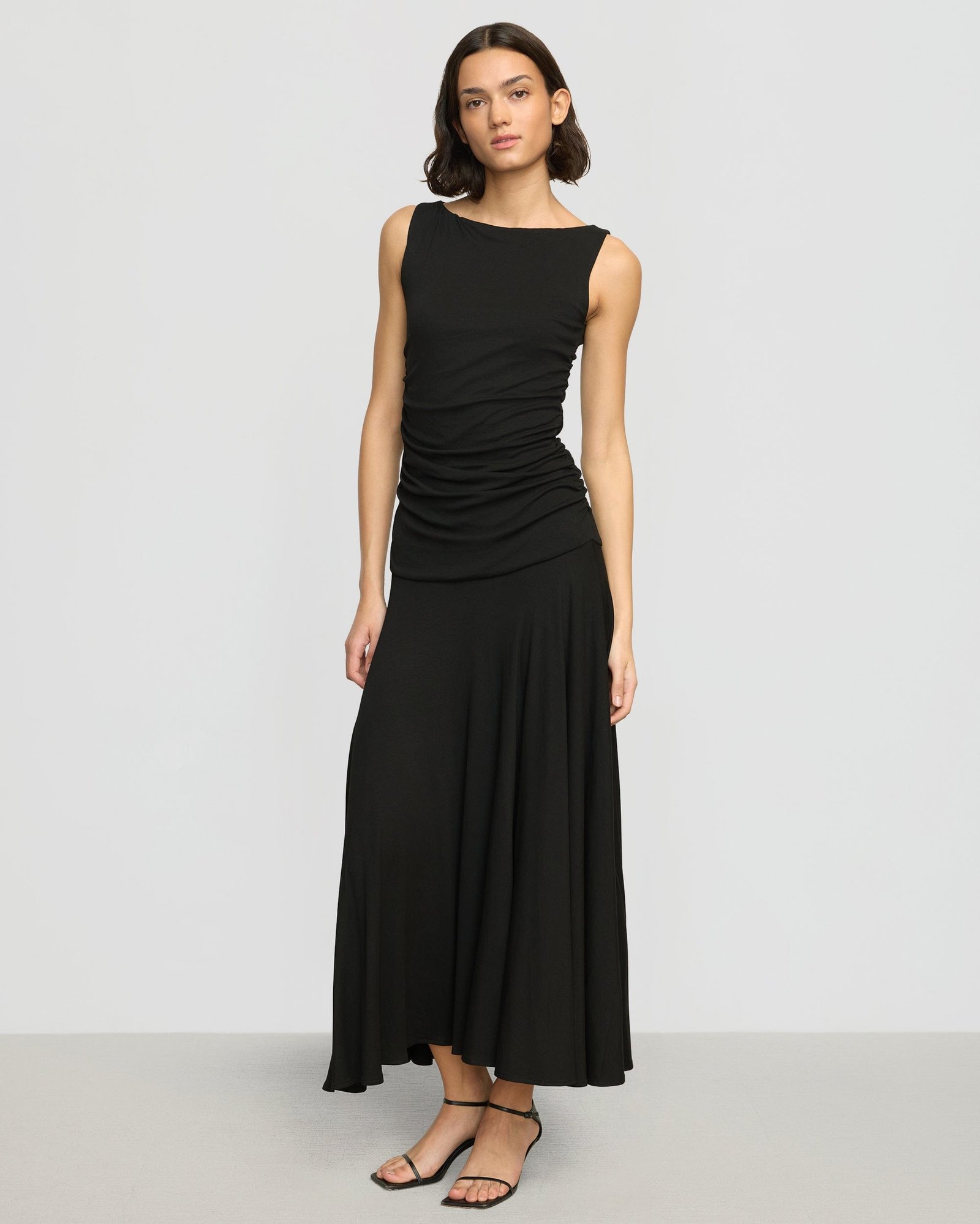 Tamsin Ruched Drop-Waist Maxi Dress - Image 5