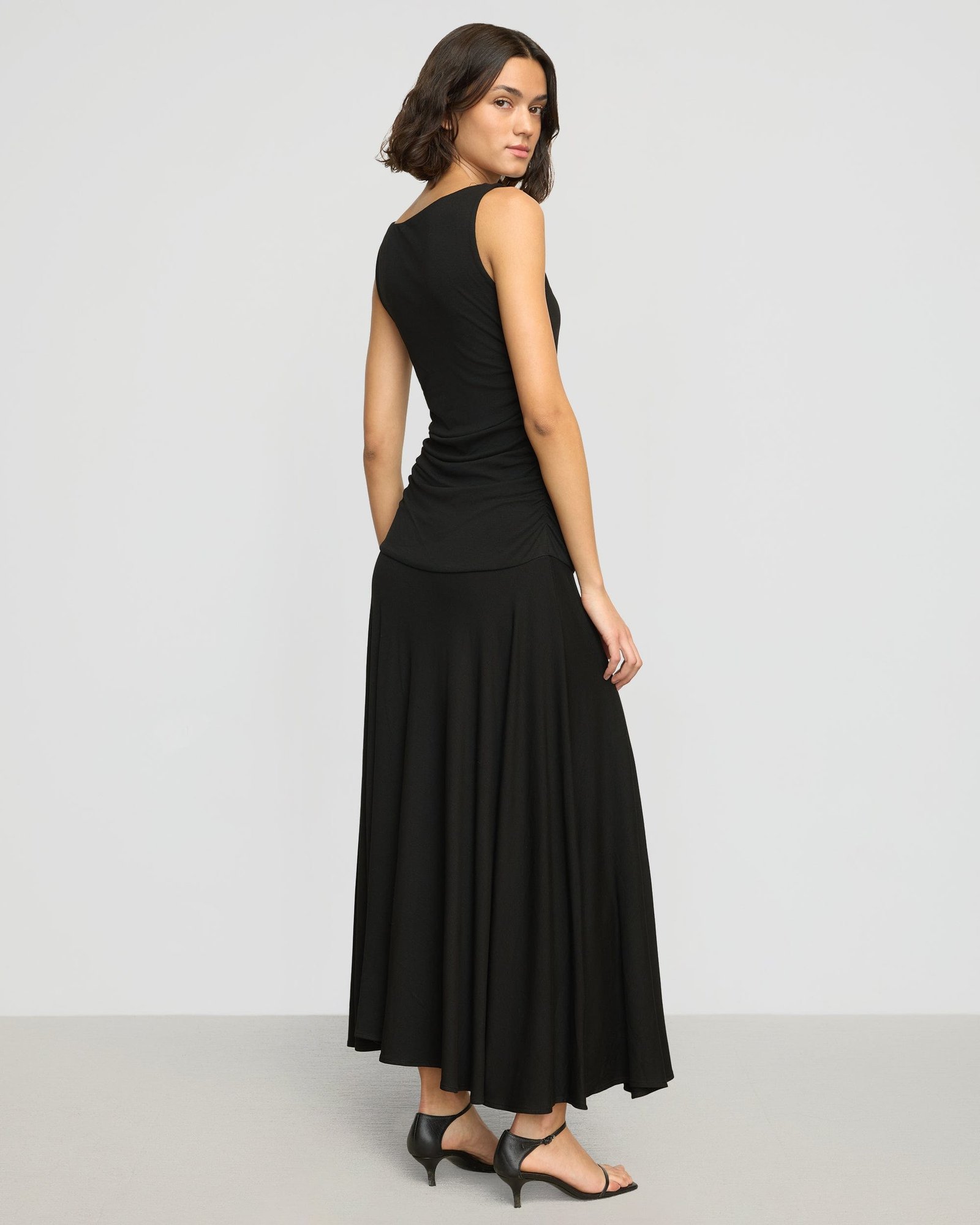 Tamsin Ruched Drop-Waist Maxi Dress - Image 7