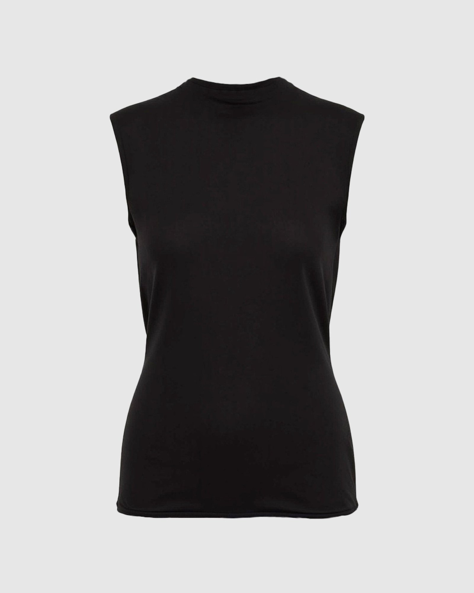 Vallo Semi-Sheer Cowl-Back Knit Blouse - Image 7