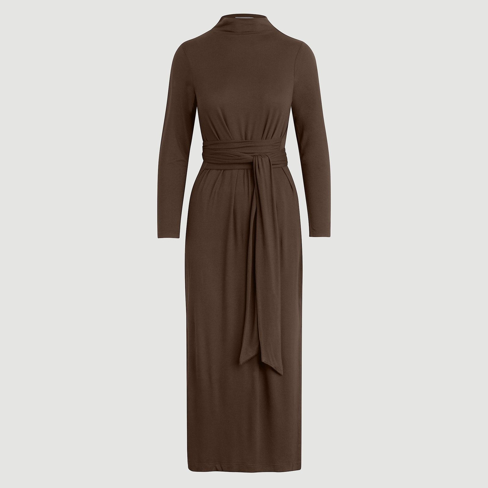 Vero Tie-Front Long-Sleeve Dress (Petite)