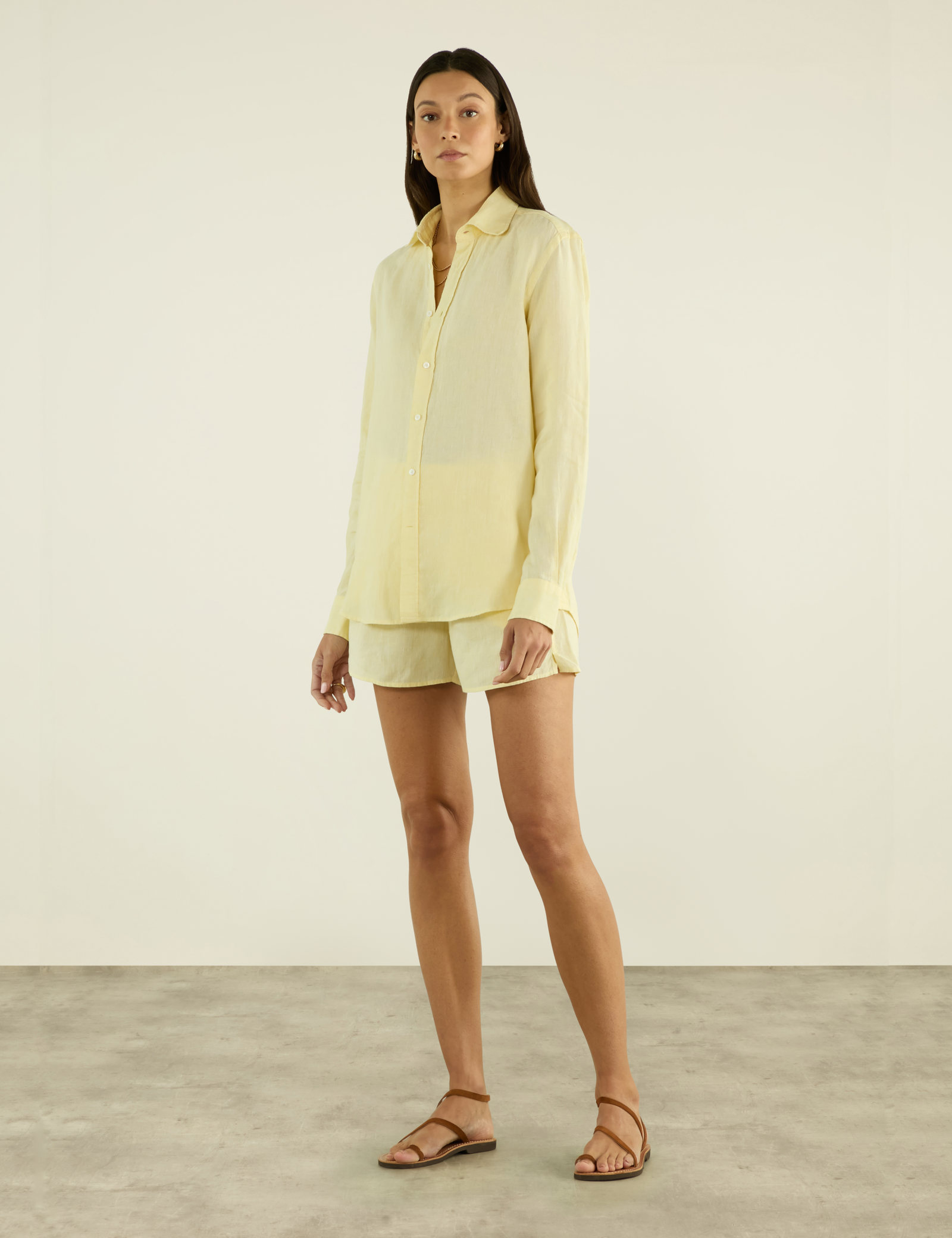 The Boxer: Linen, Lemon Yellow - Image 3