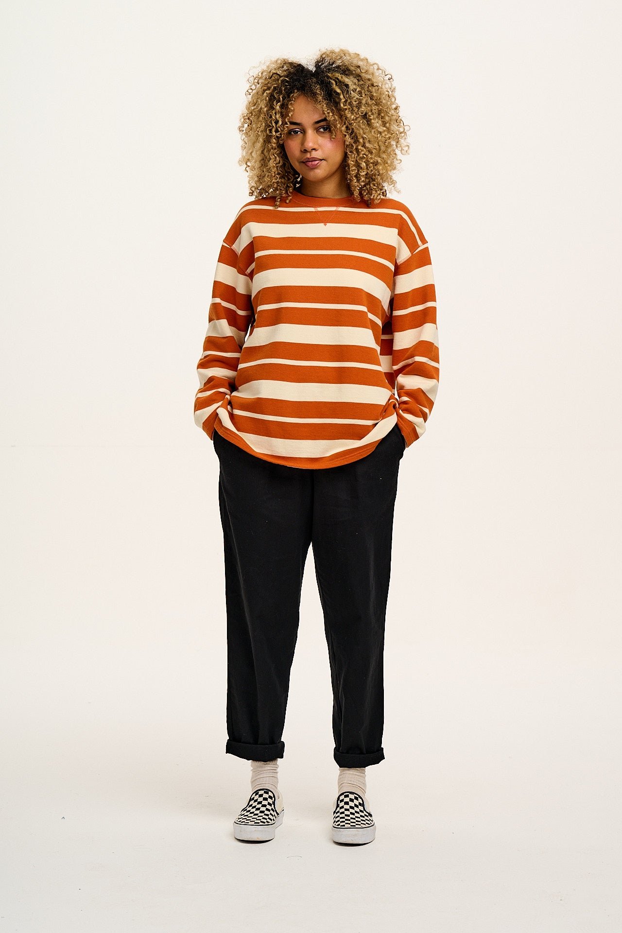 Alexa - Cotton Trousers in Black - Image 7