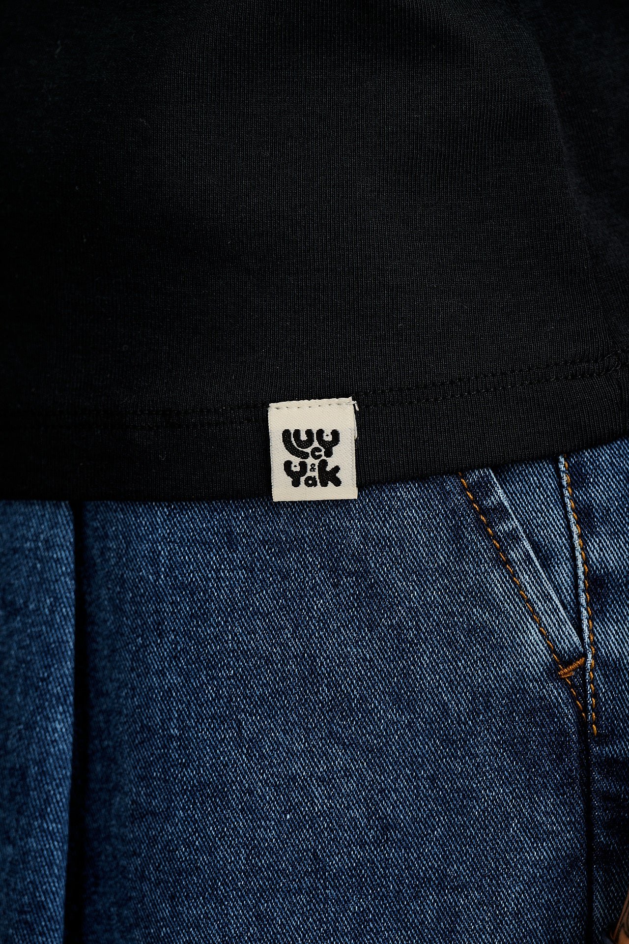 Maya - Cotton Tee in Black Leopard Print - Image 6