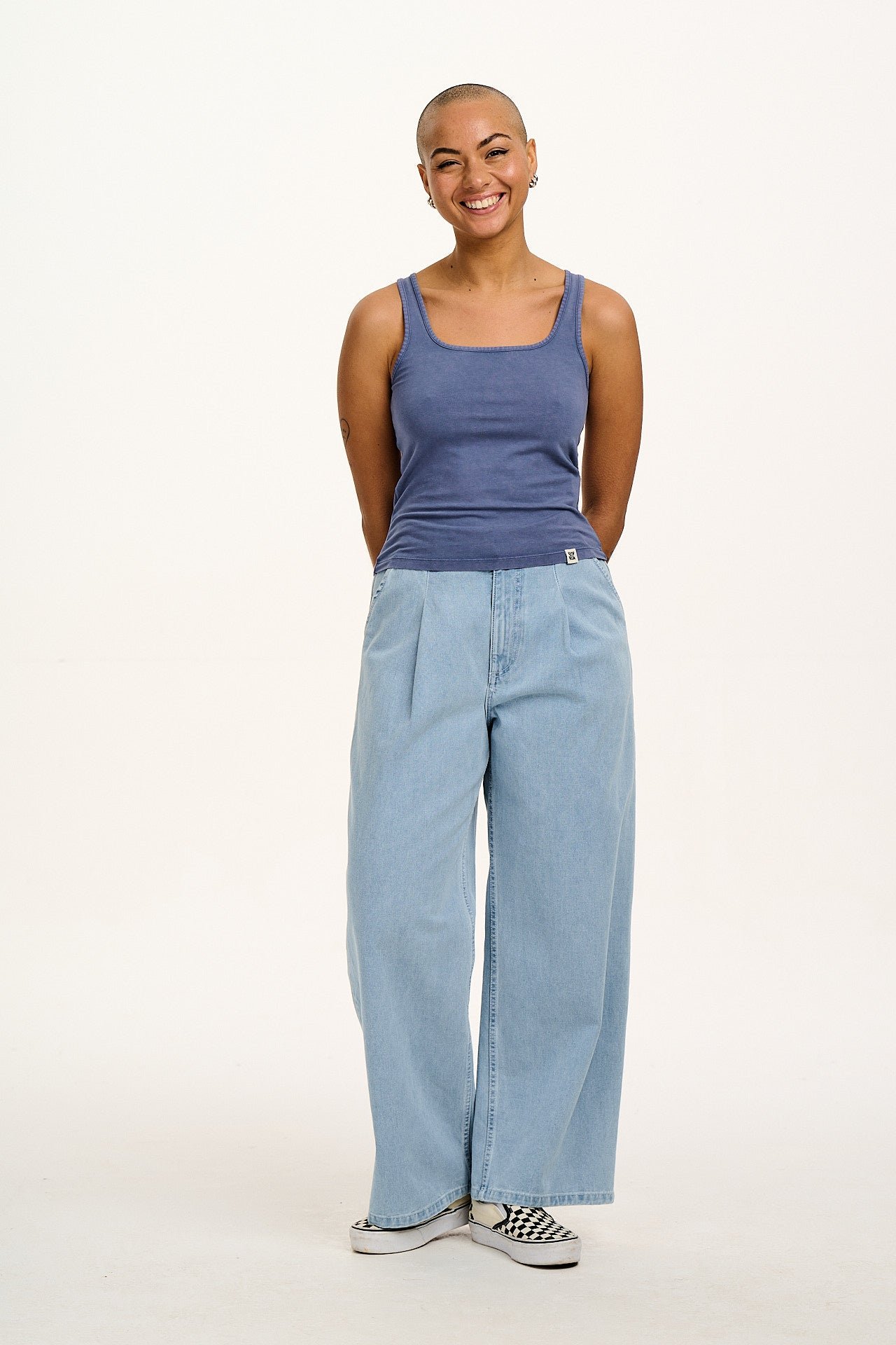 Jett - Vest Top in Vintage Indigo - Image 3