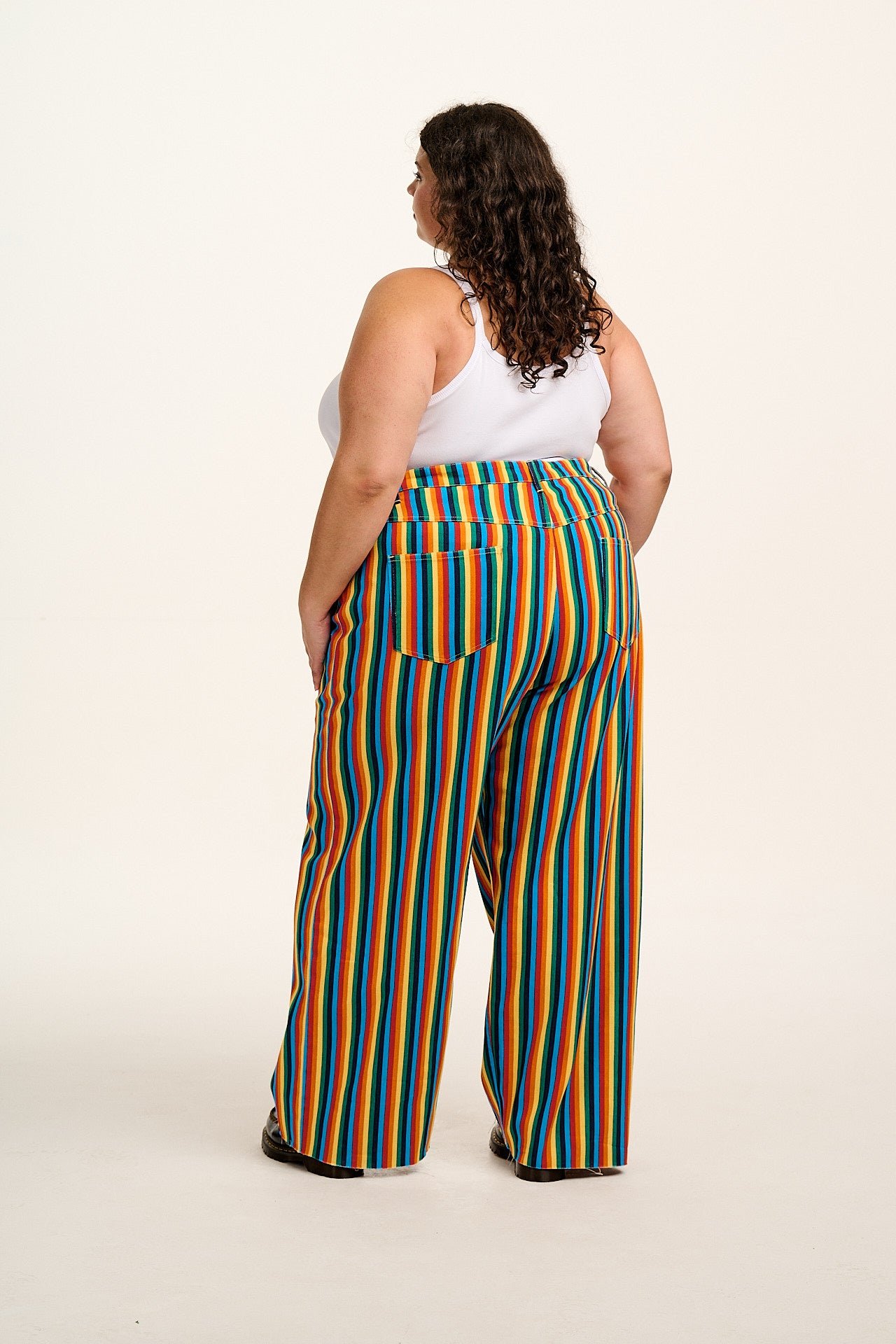 Carter - High Waisted Jeans in Rainbow Print - Image 10